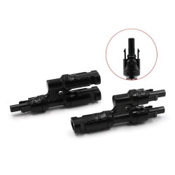 MC4 Cabang 2 (2-IN to 1-OUT) 2T T-Type 1000V Max 50A Solar Panel Surya